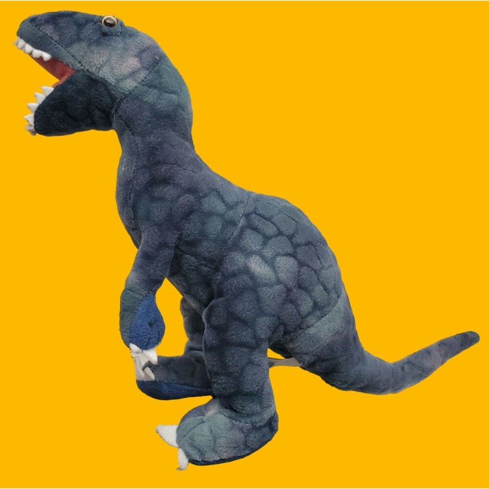 Jurassic World Plush‎ Tyrannosaurus Rex Dinosaur Toy Blue & Gray 12 Inches